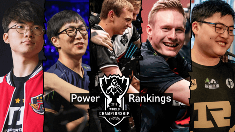 Worlds 2019 Power Rankings